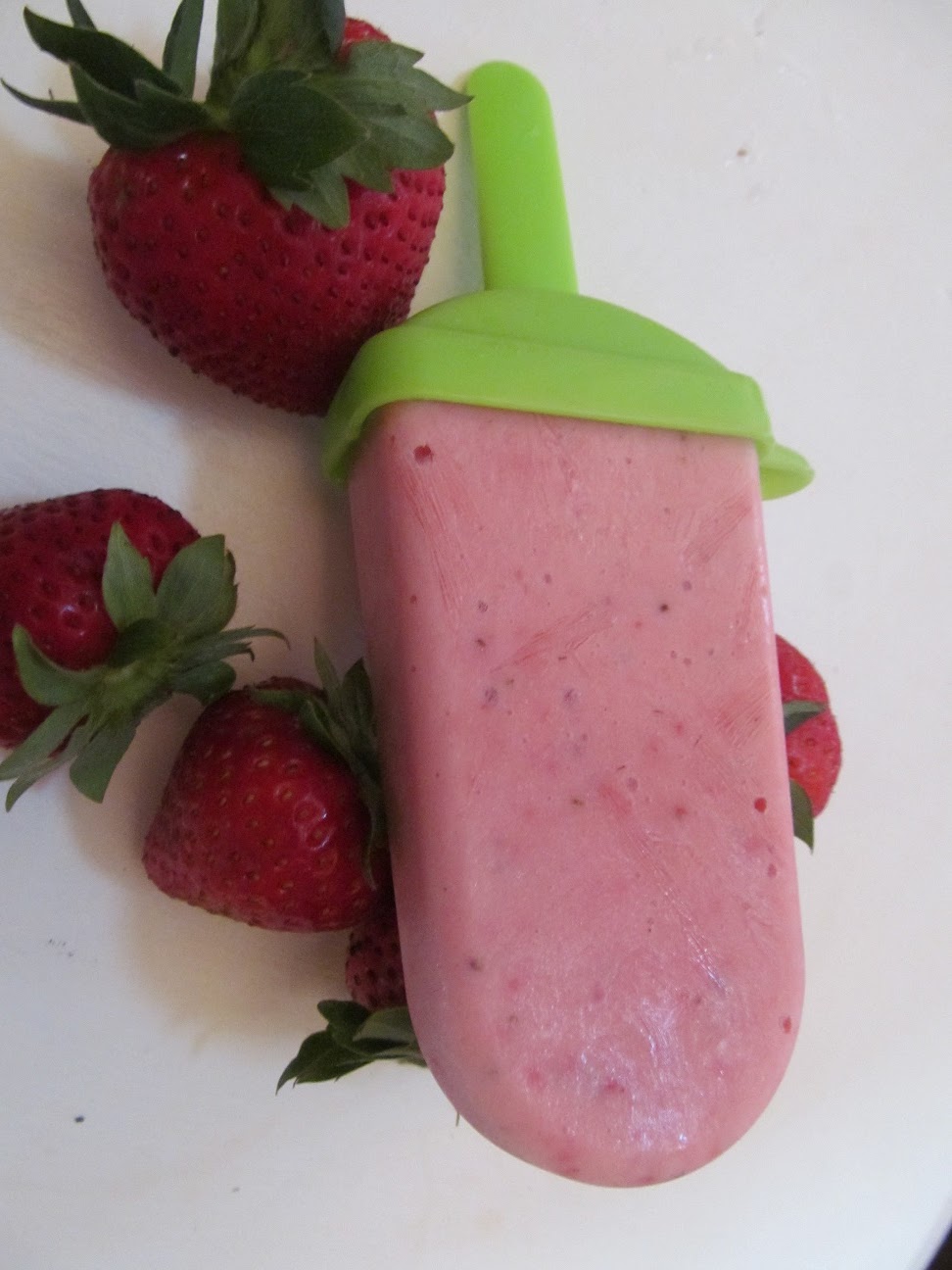 LL Farm Strawberry Yogurt Popsicles
