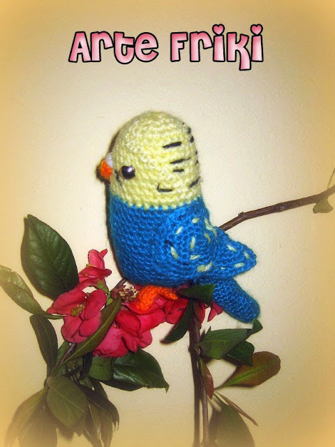 periquito amigurumi crochet ganchillo muñeco peluche pájaro