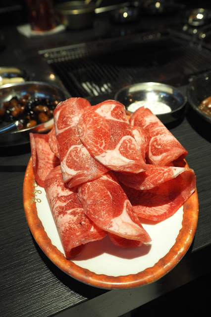 Sliced Ribeye Korean BBQ Raw Meat Sliced Ribeye Korean BBQ Raw Meat