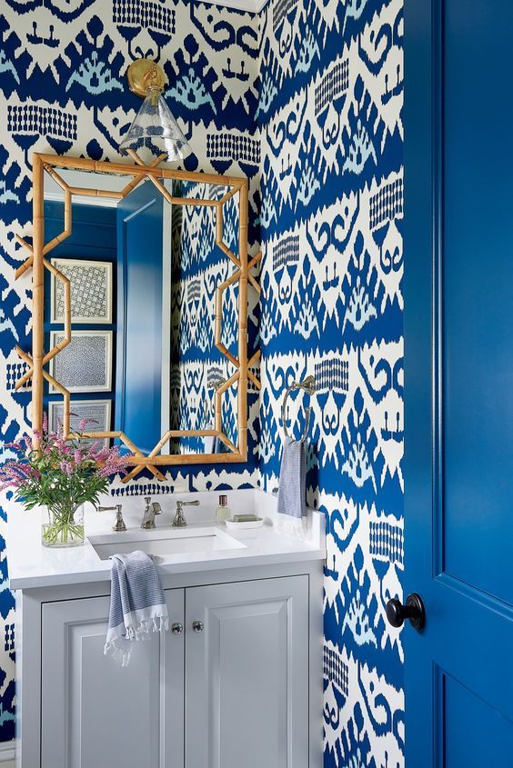 Chinoiserie Chic The Blue and White Powder Room