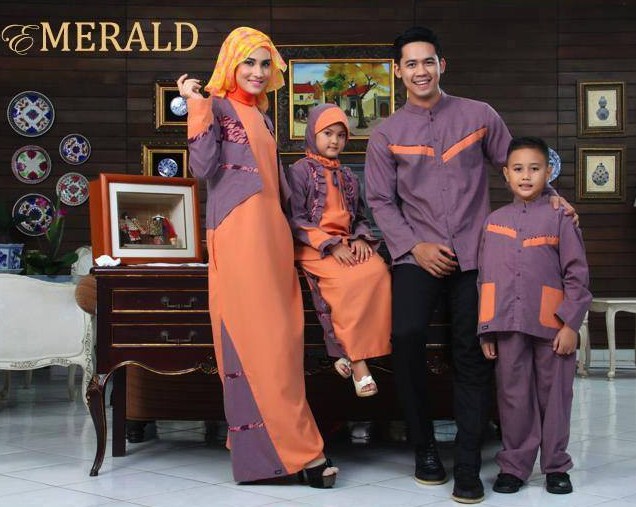 Desain Baju Muslim Couple Keluarga Terbaru