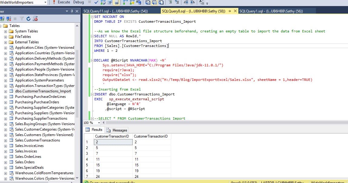 All About Sqlserver Sql Server Export Import Excel Using R Script Part 3