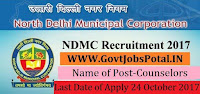 North Delhi Municipal Corporation Recruitment 2017– 172 Counselors