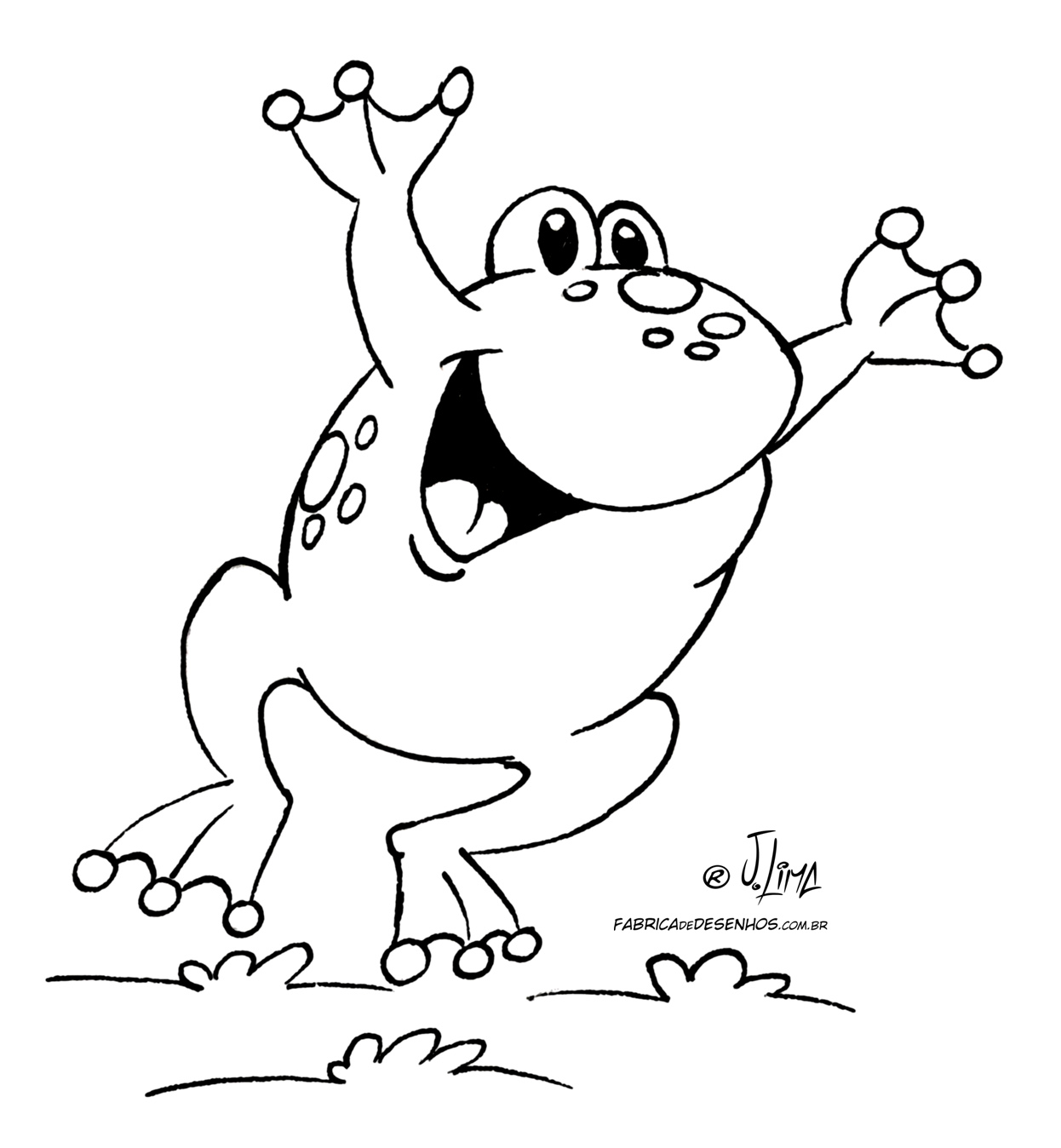 Desenho de Sapos Para Colorir ~ Desenhos para Colorir
