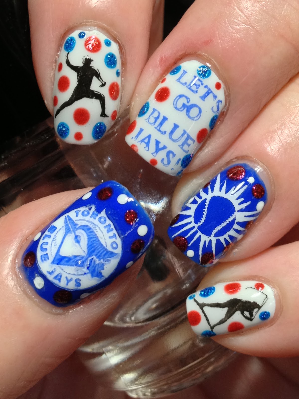 Blue Jays Nails Best Nail Designs 2018 Canadian Nail Fanatic Let S Go Blue Jays