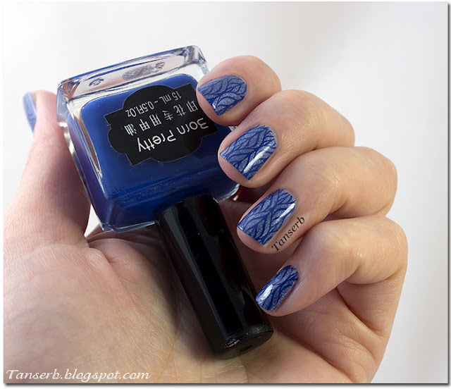 Краска для стемпинга Born Pretty Nail Art Stamping Polish Dark Blue Nail Polish #7