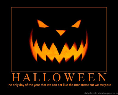 Halloween Monsters Demotivational Poster
