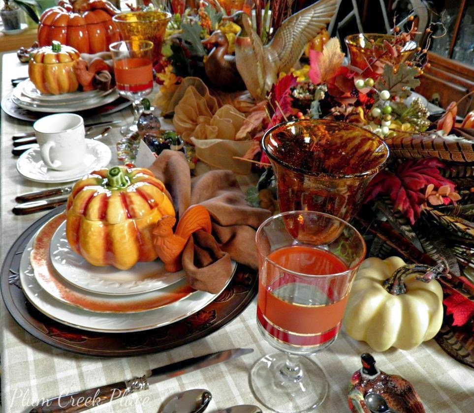 Plum Creek Place: A Ducky Thanksgiving Tablescape.