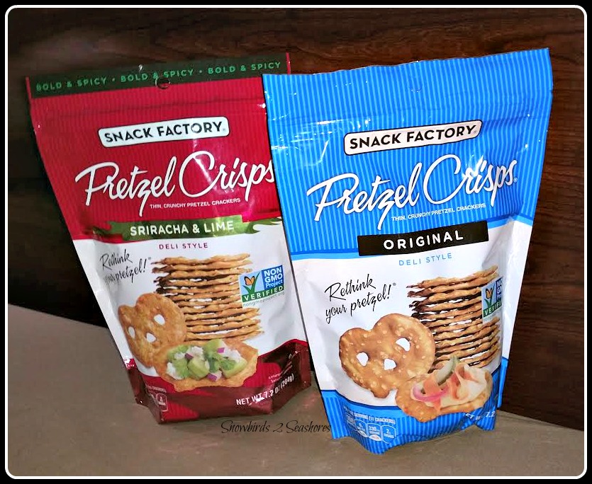 Snowbirds 2 Seashores Pretzel Crisps the pretzels you can dip (Warm