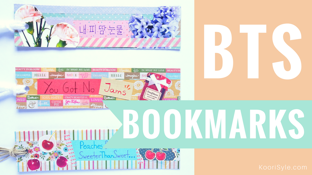 KPOP DIY Make Cute & Fun BTS Bookmarks Koori Style