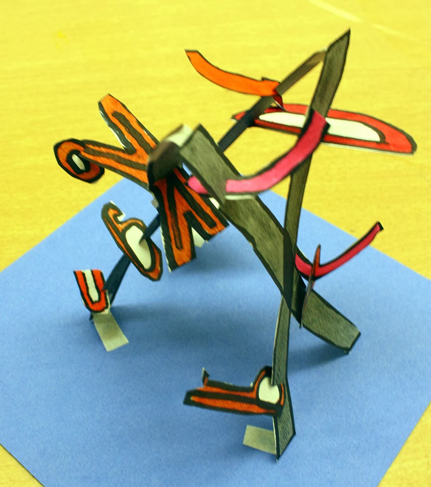 Barbara's Thought of the Day Middle School Name Sculptures