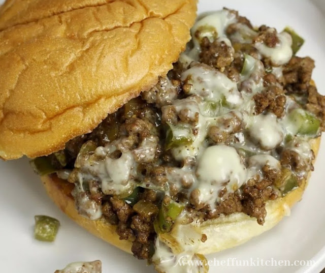 Cheesesteak Style Sloppy Joes Cheesesteak Style Sloppy Joes