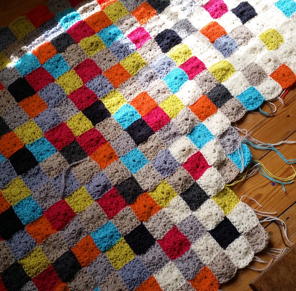 thredHED: Modern Granny Square Blanket