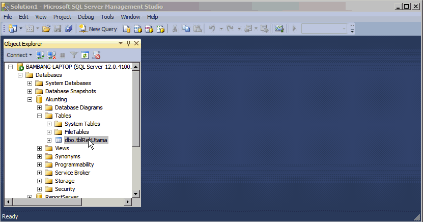 Memasukkan Data ke Tabel di SQL Server Management Studio - Access Terapan