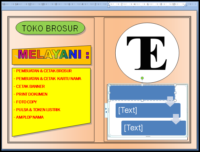 2 Cara Mudah Membuat Desain Brosur Di Ms Word Secara Manual Dan Otomatis Tukang Enter