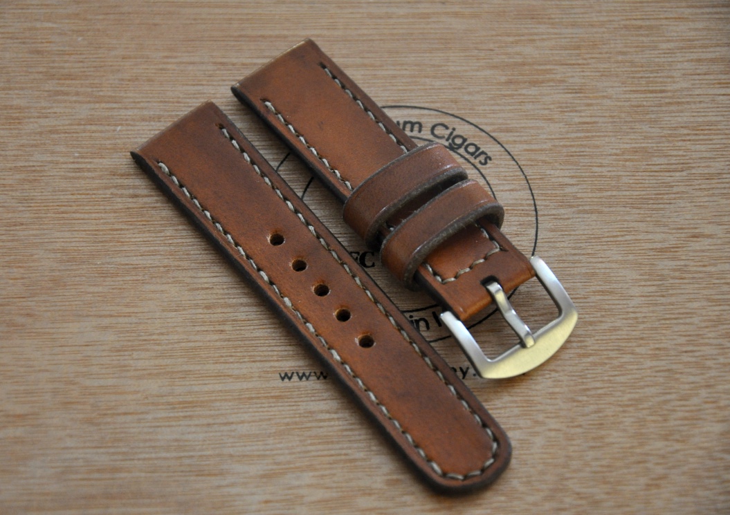 CentaurStraps - Handmade leather watch straps: Light brown 20mm leather watch strap