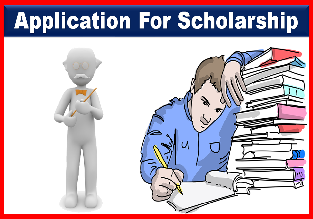 application to principal for grant of scholarship