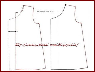 Vani's blog 1 : Double breasted A line frock- Variation 5