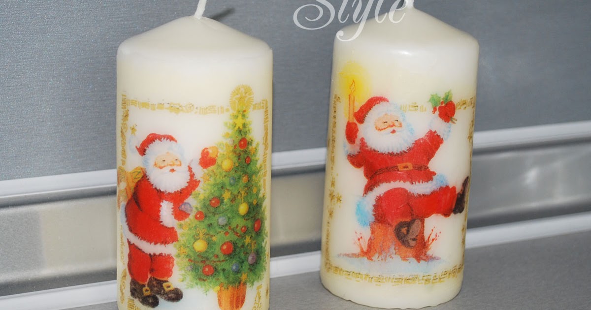 10 BURNING DECOUPAGE CANDLES