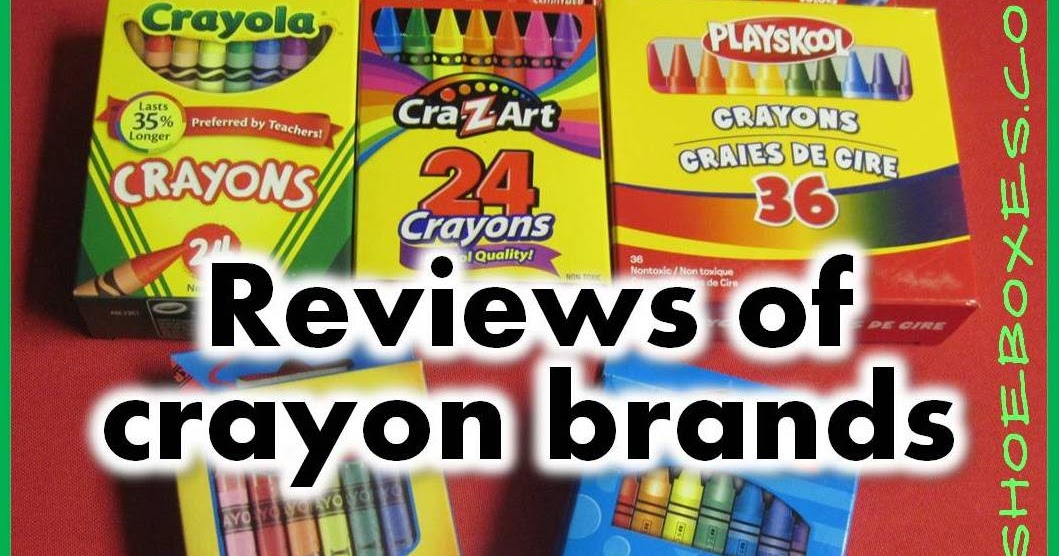 Simply Shoeboxes Crayon Brands Coloring Test for Consideration in