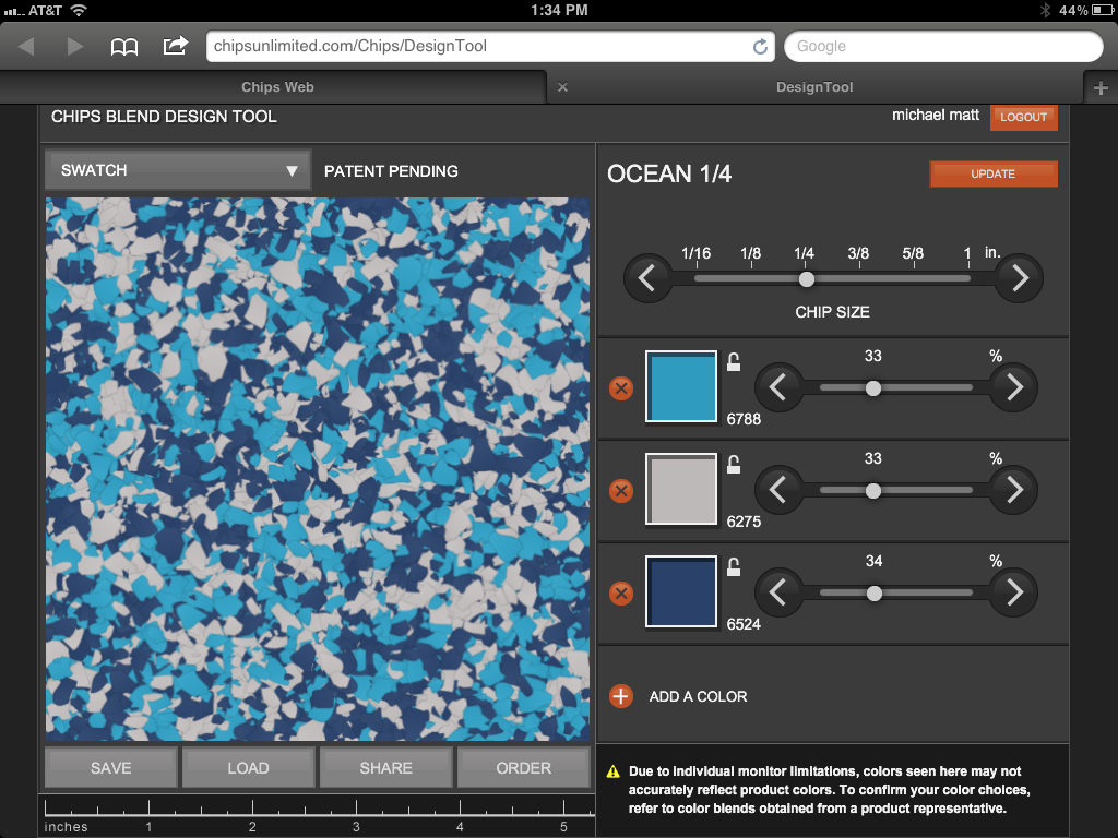 CHIPS Design Center: CHIPS ONLINE Blend Design Tool