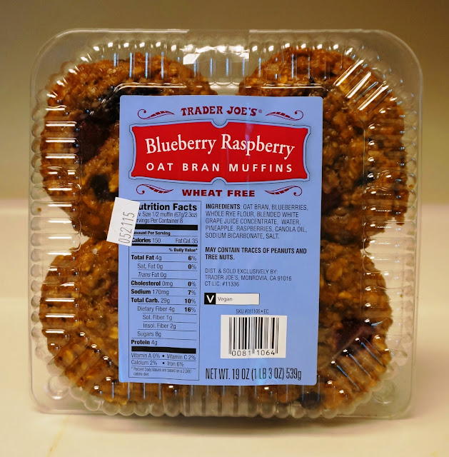Exploring Trader Joe's Trader Joe's Blueberry Raspberry Oat Bran Muffins