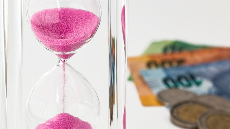 Hourglass. Time is Money