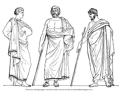 Coloring pages of Greek Male Costume | Color The Bible