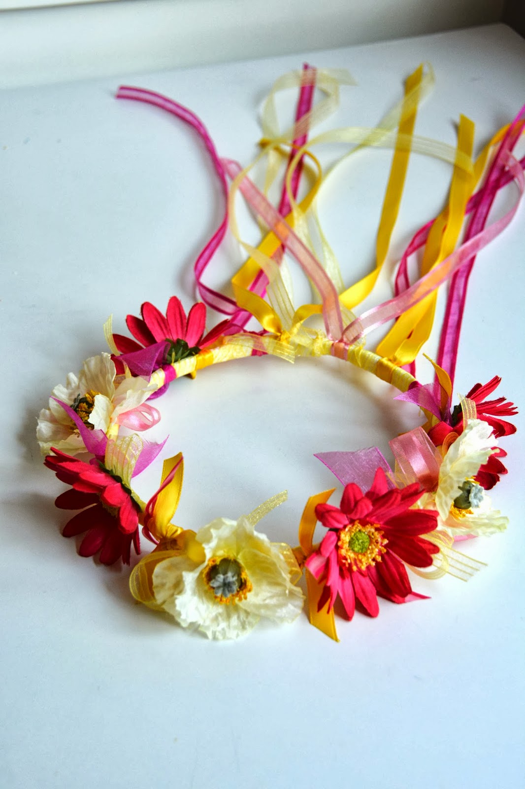 Aesthetic Nest: Craft: Ribbon and Flower Crowns (Tutorial)