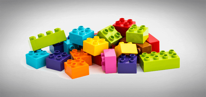Pequenas Tarefas Diárias no Blog e Grandes Conquistas peças de lego