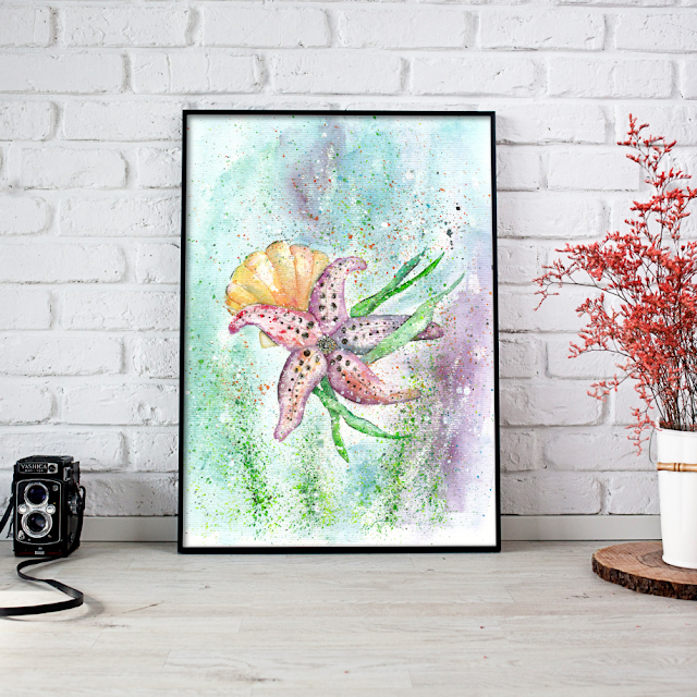Starfish Watercolor Painting Starfish Watercolor Painting