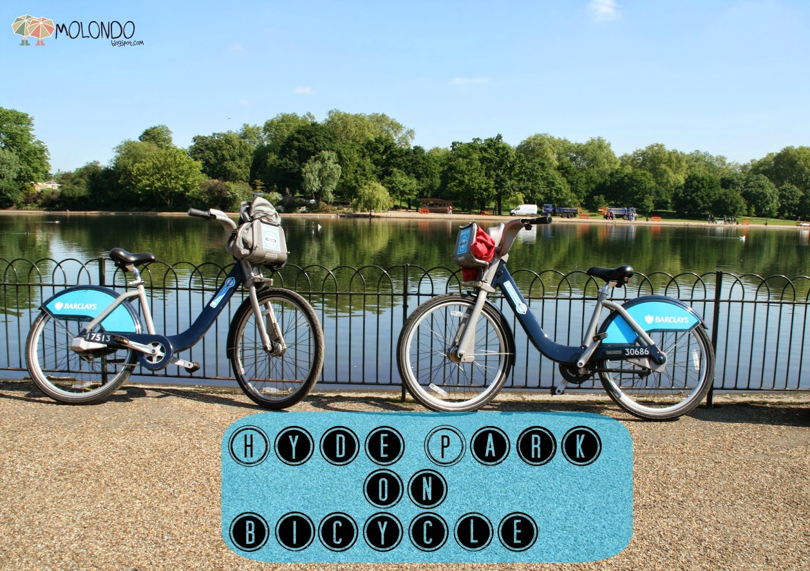 Mati&Oli en Londres Go around Hyde Park by bicycle with my daddy