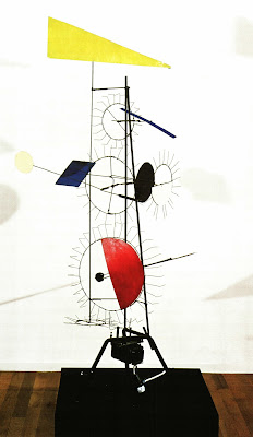 Jean Tinguely, Meta-Herbin 'Taxi', 1955, Iron support, metal rods and wire, 10 differently coloured metal elements, electric motor 220V, 148 x 50 x 50cm Jean Tinguely, Meta-Herbin 'Taxi', 1955, Iron support, metal rods and wire, 10 differently coloured metal elements, electric motor 220V, 148 x 50 x 50cm