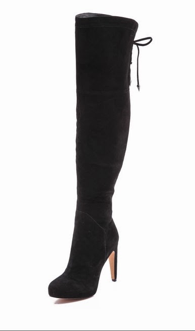 Shoe Love: Over the Knee Boots - Red Soles and Red Wine