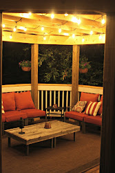 lights outdoor string backyard porch decor yard lighting patio hanging pergola decorating thriftydecorchick costco put each industrial them homes rustic