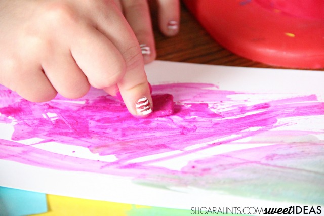 Kids can make lacing cards for fine motor skills.