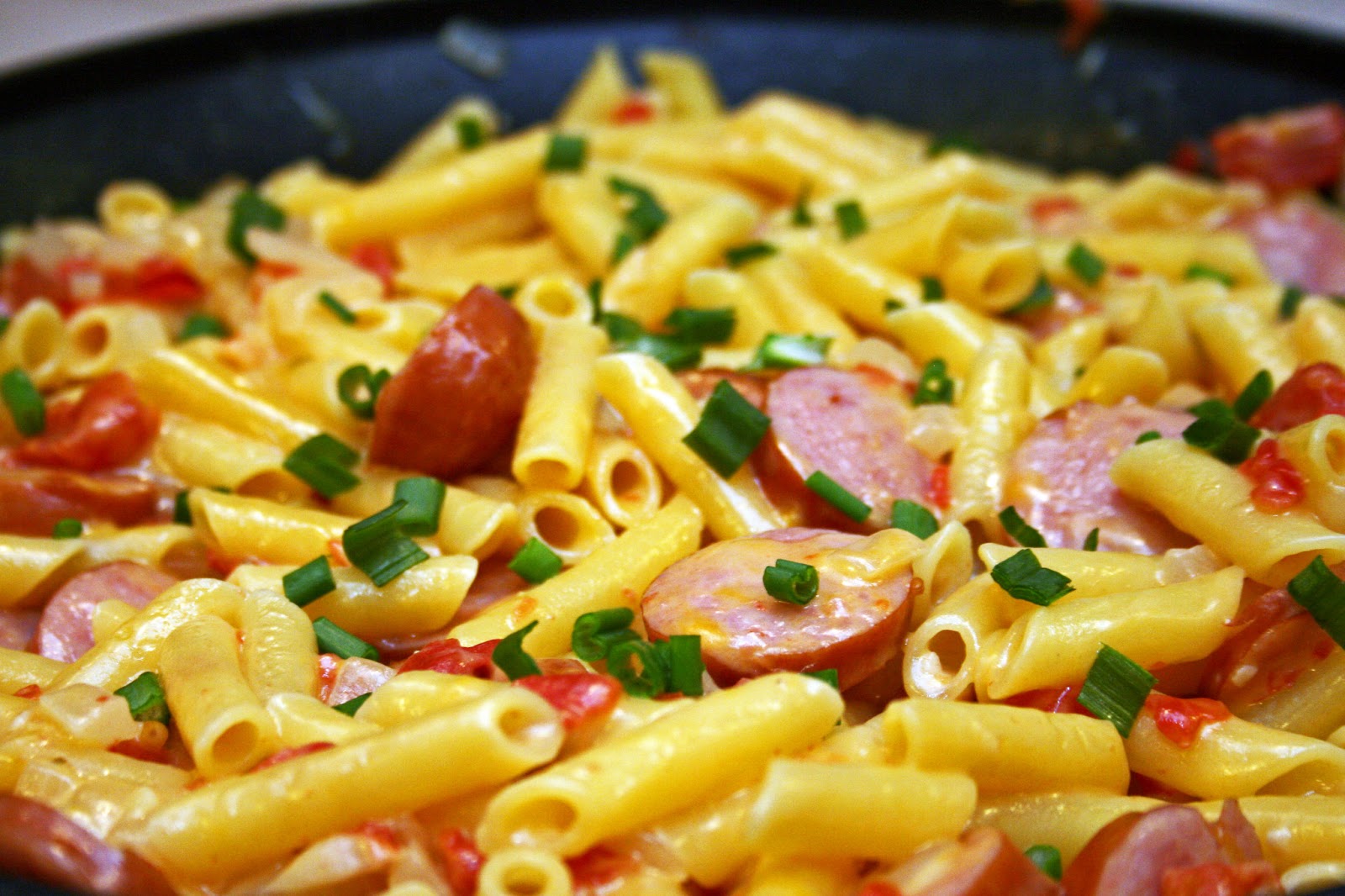 Lazy Gluten Free Spicy Sausage Pasta