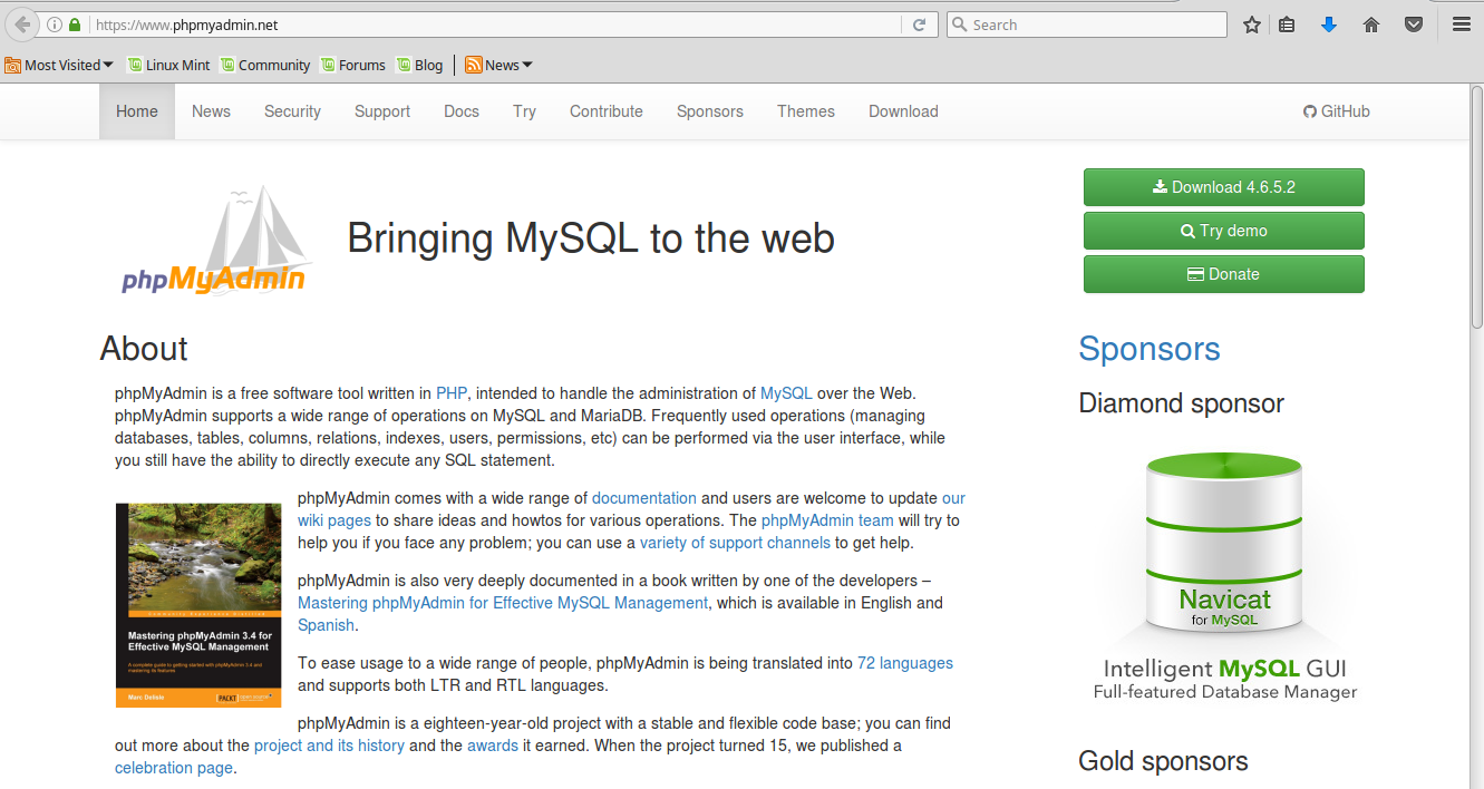 Instal phpMyadmin terminal linux mint - Risanurhaeni