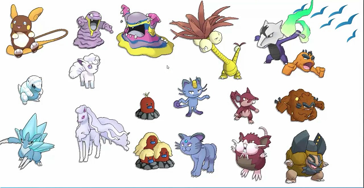 LeeGengar - QUAL É MAIS FORTE: ALOLA FORMS x POKÉMON KANTO!! Fantasmas,  hoje coloquei frente a frente Alola Forms e suas formas originais pra  decidir qual é melhor. Você é #TeamAlola ou #