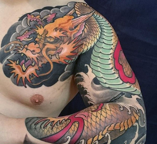 tatuajes con diseños de dragones