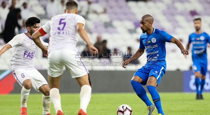 النصر يفرض التعادل الاجابي على نادي العين في الجولة 11 من دوري الخليج العربي الاماراتي