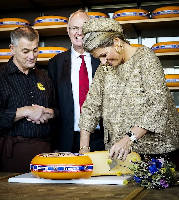 Queen Maxima of The Netherlands opens the Lustrum Beursvloer