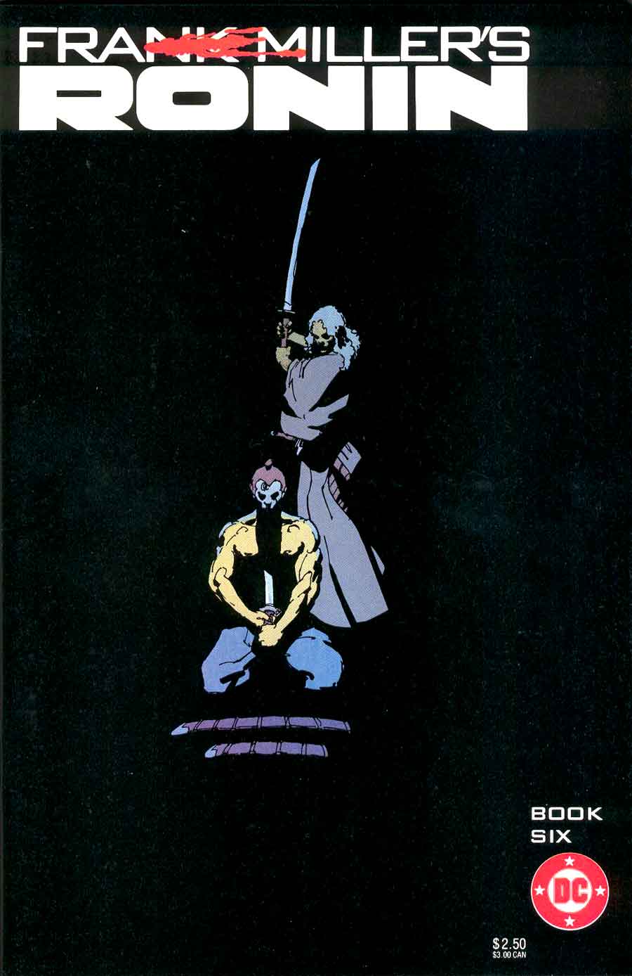 Ronin v1 #6 dc comic book cover art by Frank Miller