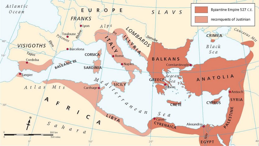 Sejarah Penyebab Perang Salib Pertama dan Paus Urbanus II peta kekuasan Bizantium Byzantium Empire Map Sejarah Penyebab Perang Salib Pertama dan Paus Urbanus II