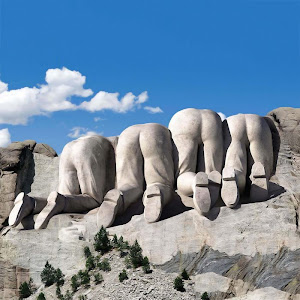 The other side of Mount Rushmore