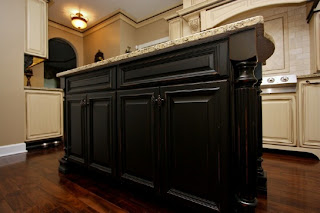 antique black kitchen cabinets photo