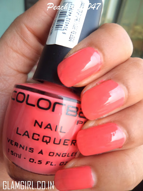 colorbar nail polish peach rose 047
