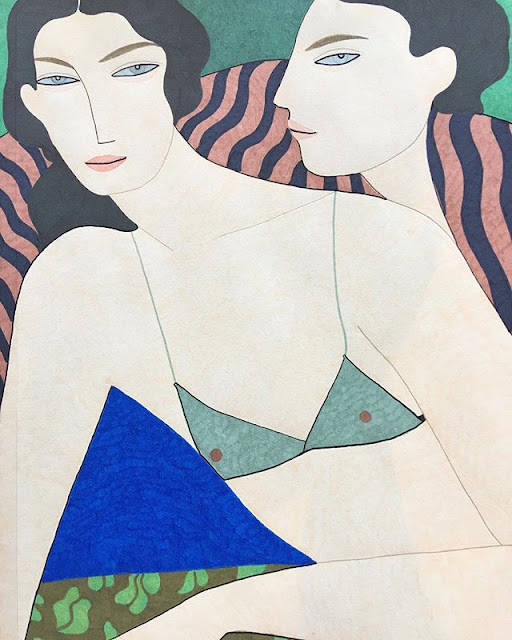 por Kelly Beeman | ilustraciones femeninas bonitas | arte y dibujo, fashion illustrations, a r t | iconoCero watercolor drawings by female artist Kelly Beeman | imagenes lindas de arte