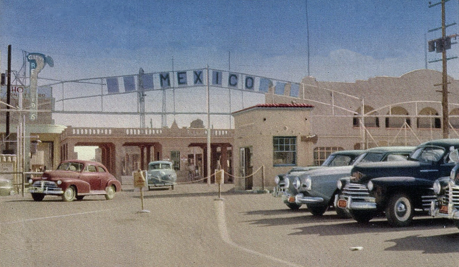 transpress nz cars in Calexico, California, early 1950s