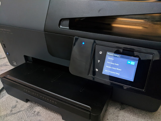 Herramienta en la impresora para hacer una configuración inalámbrica.